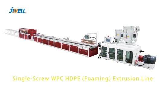Jwell WPC/HDPE (Foaming) Outdoor Tables/Beach Chairs/Park Benches/Flower Boxes/Garbage Cans Profile Production Equipment